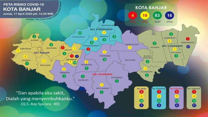 pasien positif Corona di Kota Banjar