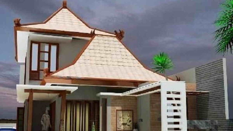 Desain Teras Rumah Joglo Modern dengan Nuansa Etnik yang Nyaman