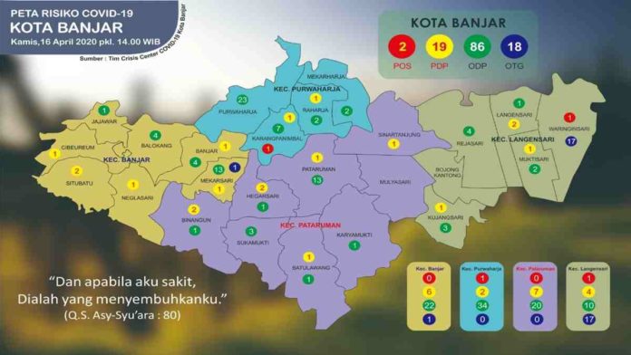 update cororna kota banjar 16 april