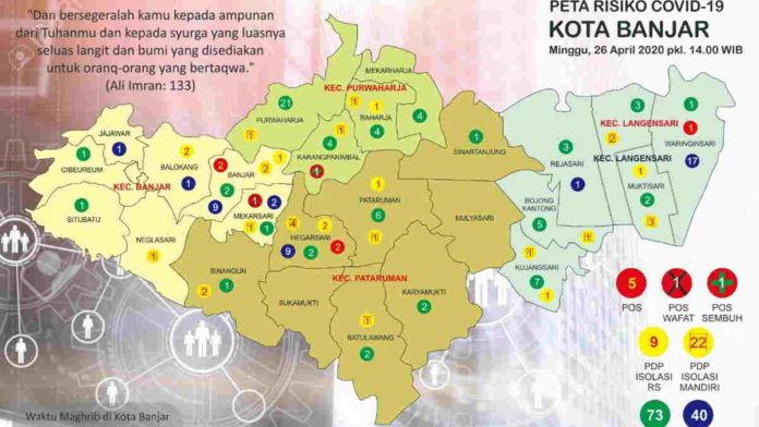 Positif Covid-19 Kota Banjar Bertambah 1 Dari Cluster Banjarkolot