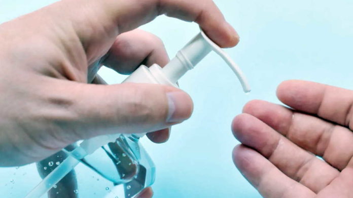 ilustrasi langkah membuat hand sanitizer