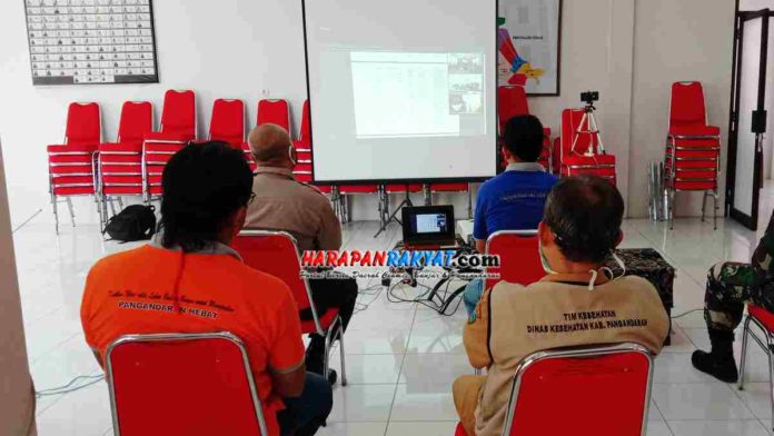 rapat virtual instruksi razia masker