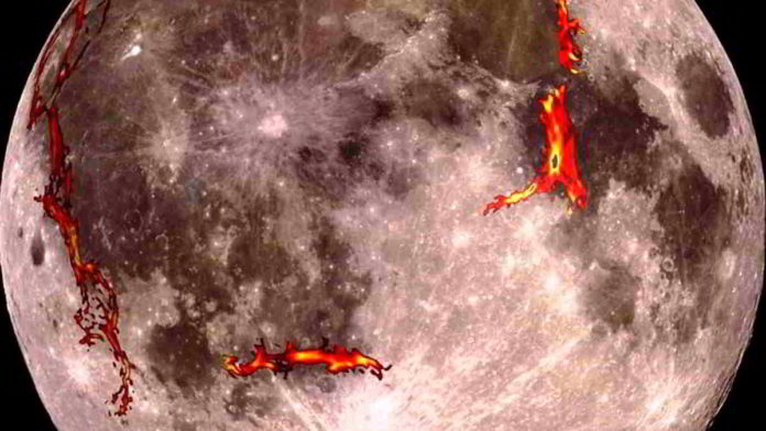 Aktivitas tektonik di Bulan. Foto: Net/Ist.