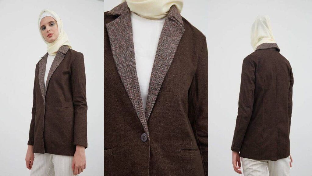 Blazer Panjang Wanita Muslimah Modern