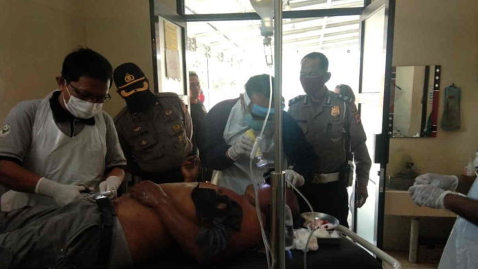 Dua Pengendara Sepeda Motor Terlibat Tabrakan di Jalan Raya Banjarsari