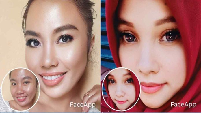 Foto Oplas Challenge dengan aplikasi faceApp
