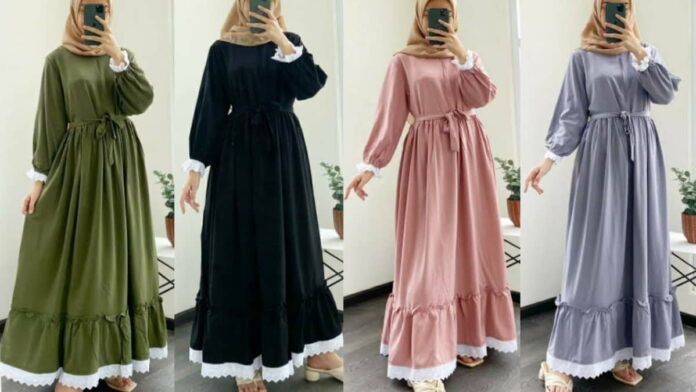 Gamis Bahan Moscrepe