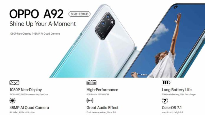 Harga HP Oppo A92 Terbaru