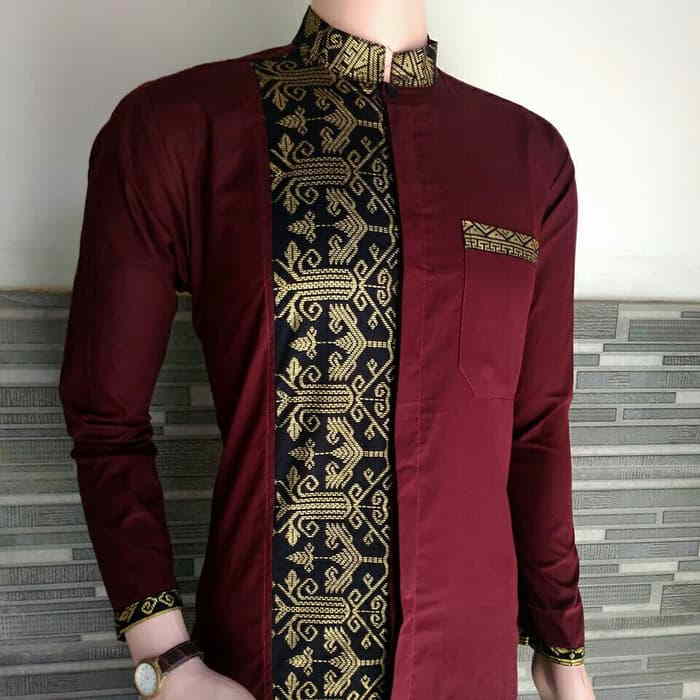 Koko Lengan Panjang Kombinasi Batik