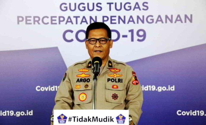 Karo Penmas Div Humas Polri, Brigjen Pol. R Prabowo Argo Yuwono, menjelaskan, bahwa Polri memajukan Operasi Ketupat Lodaya tahun 2020 lebih awal. Foto: Gugus Tugas Covid-19 Indonesia.
