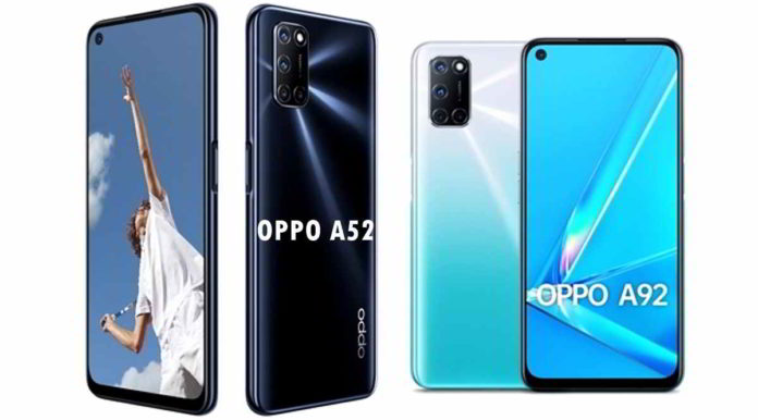 Spesifikasi HP Oppo A52 dan A92 banyak persamaan, namun harganya beda Rp 1 jutaan. Foto: Istimewa.