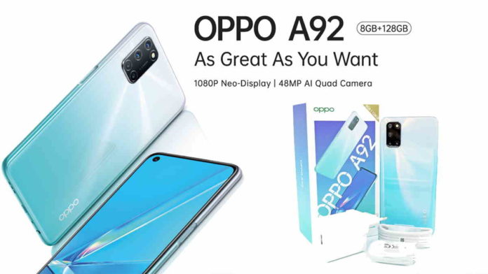 Spesifikasi Lengkap HP Oppo A92