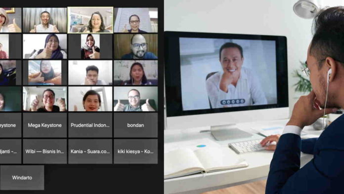 ilustrasi Virtual Press Conference