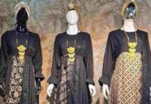 Gamis Brokat Kombinasi Batik
