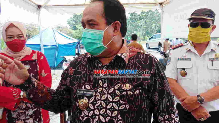bupati pangandaran saat sidak pos check point