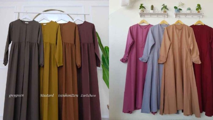 Gamis Bahan Wollycrepe