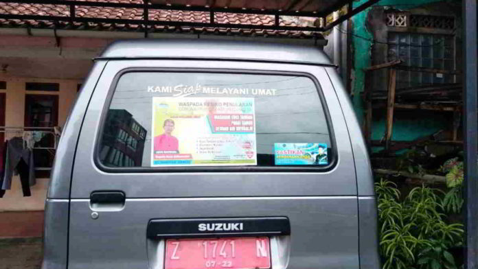 Mobil plat merah milik Pemkab Tasikmalaya bernopol Z 1741 N yang hilang dibawa kabur pencuri. Foto: Istimewa.