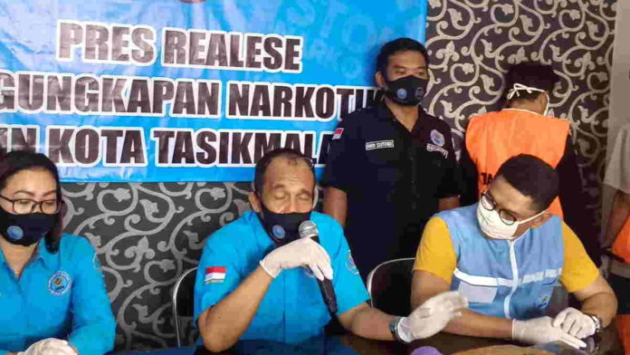 Pengedar Ganja di Wilayah Priatim Diciduk Petugas BBN Kota Tasikmalaya