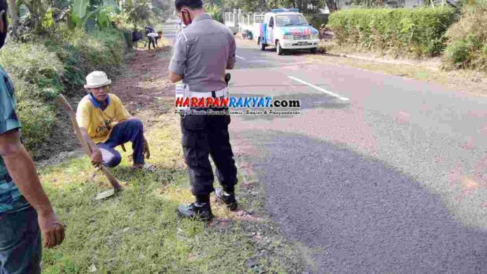 Tabrakan Motor vs Motor di Pamarican Ciamis