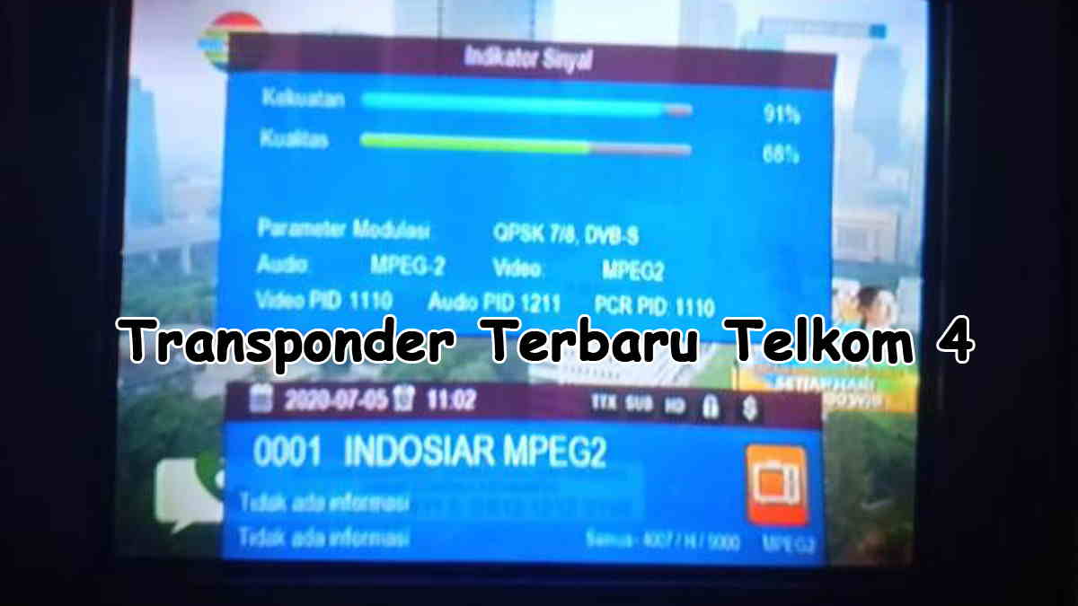 Frekuensi satelit telkom 4 terbaru 2021