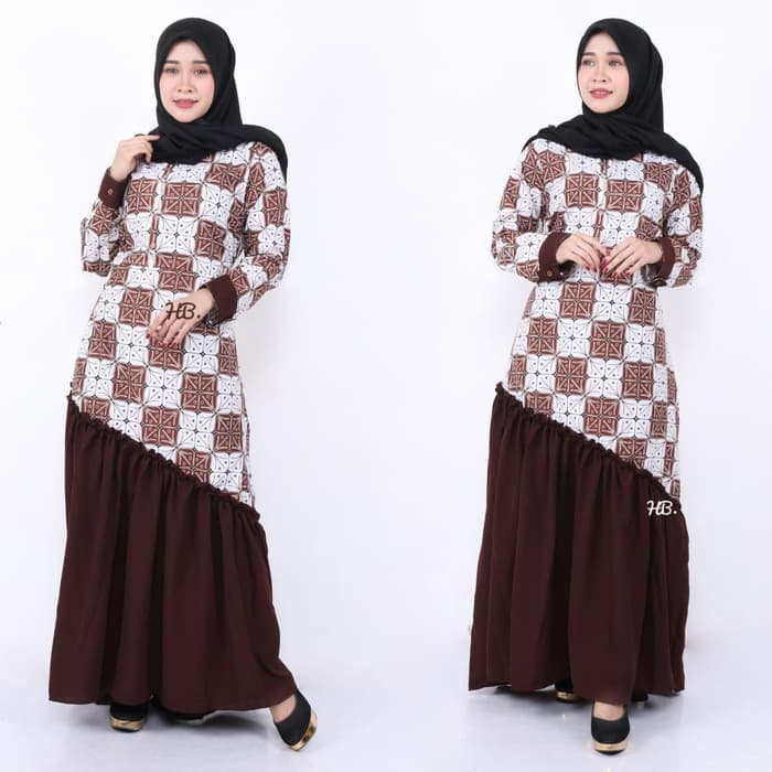 Model Baju Batik Kombinasi
