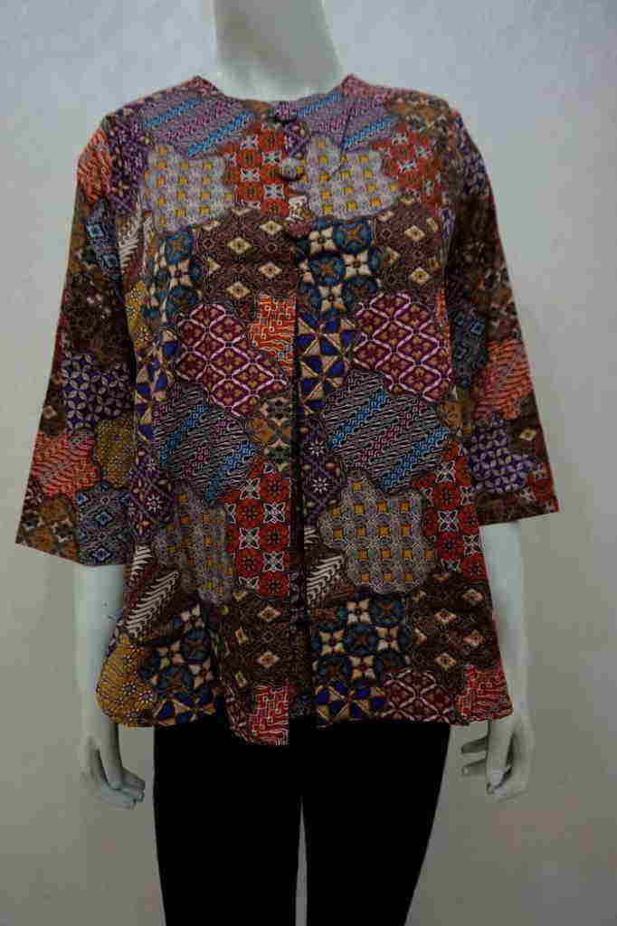 Model Baju Batik Kombinasi