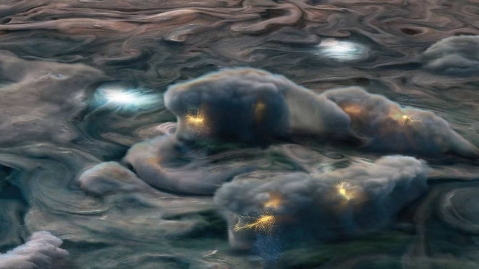 Badai Petir di Jupiter