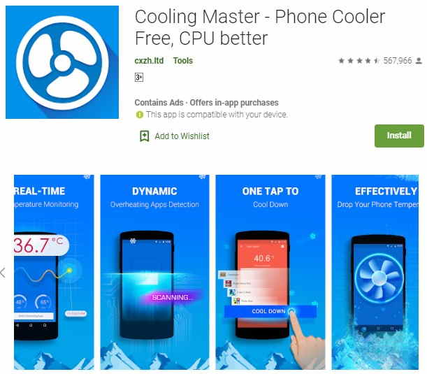Aplikasi pendingin hp xiaomi