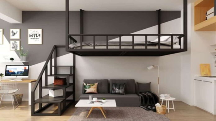 Kamar Tingkat Minimalis dengan Warna Ceria, Anti Membosankan!