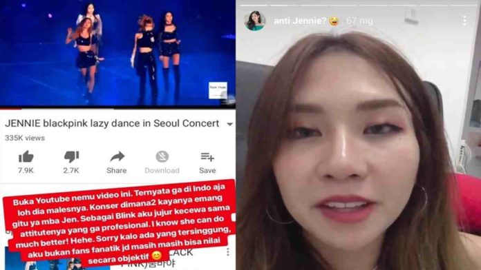 Natya Shina Kritik Jennie Blackpink