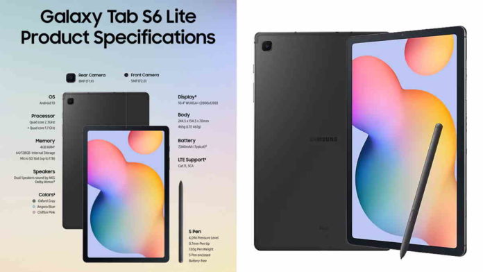Samsung Galaxy Tab S6 Lite