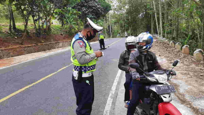 Selama Operasi Patuh Lodaya 2020, Polres Ciamis Tilang 860 Pelanggar