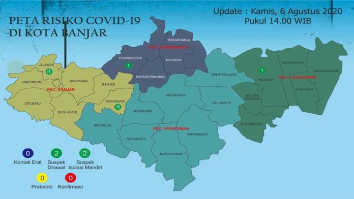 Update Corona Kota Banjar 6 Agustus