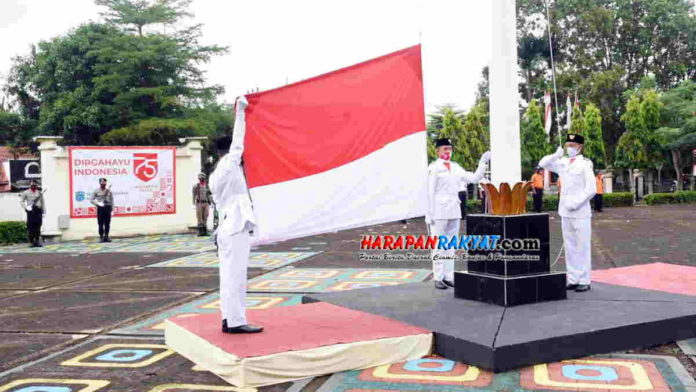 upacara HUT RI Ke-75 di Kota Banjar