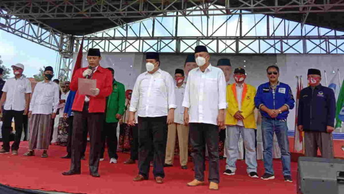 Diiringi Sholawat, Pasangan JUARA Daftar ke KPU Pangandaran