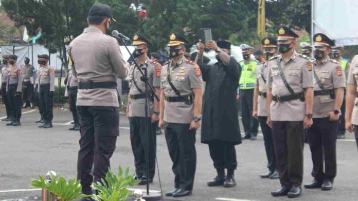 Sejumlah Pejabat Utama Polres Ciamis Alih Tugas
