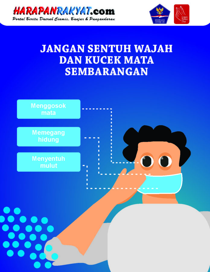 Jangan Sentuh Wajah dan Kucek Mata Sembarangan