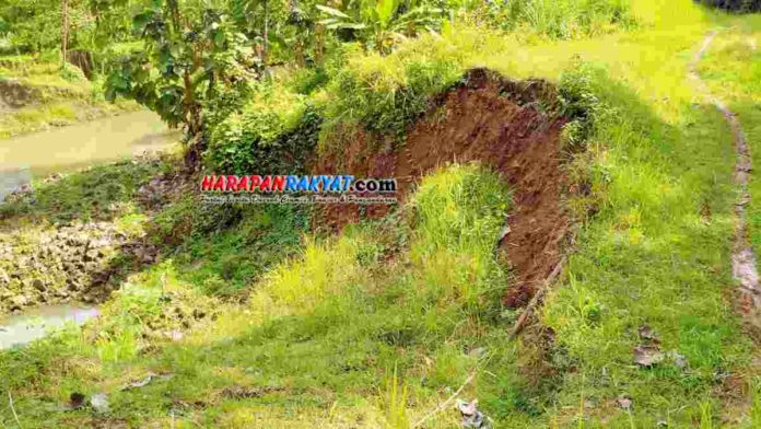 Abrasi Sungai Sungai Citalahab Ancam Pemukiman Warga Kertahayu Ciamis