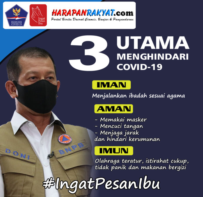 3 Kunci Utama Menghindari Covid-19, Iman, Aman dan Imun