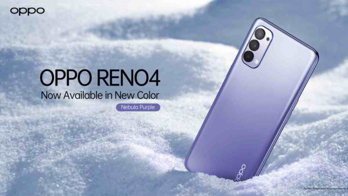 HP Oppo Reno4 Nebula Purple,