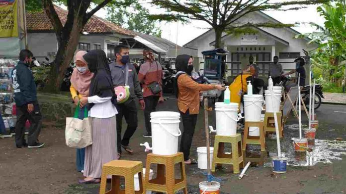 HPKC Ciamis Wajibkan Pedagang Pasar BMX Terapkan Prokes 3M