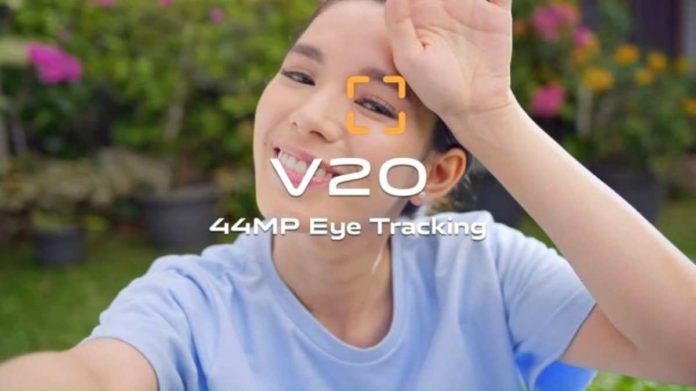 Kamera depan Vivo V20 memiliki fitur untuk mendukung vlogging. Foto: Net/Ist.