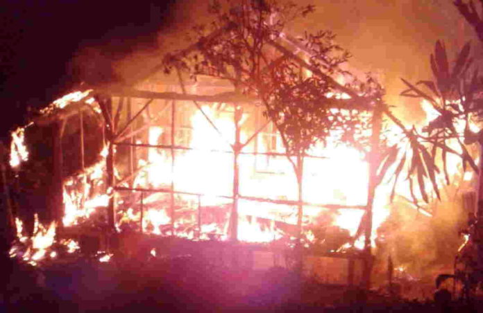 Rumah Warga Bangunjaya Pangandaran Ludes Dilalap Api