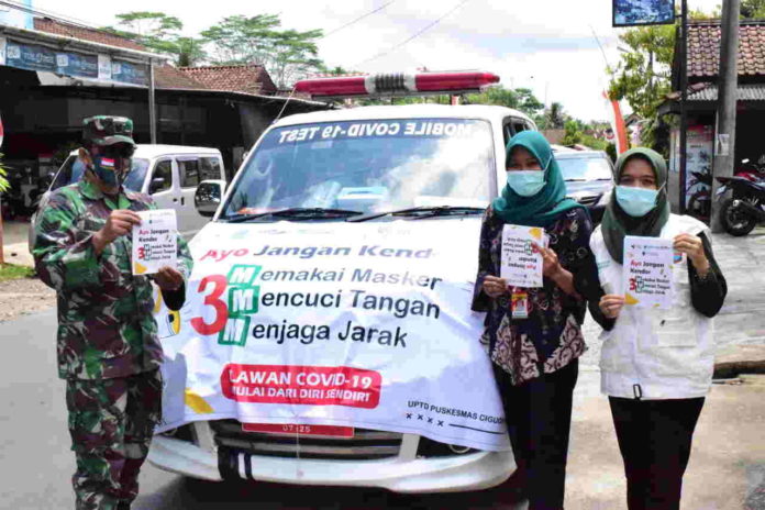 Satgas Covid 19 Cigugur Pangandaran Intens Sosialisasikan 3M