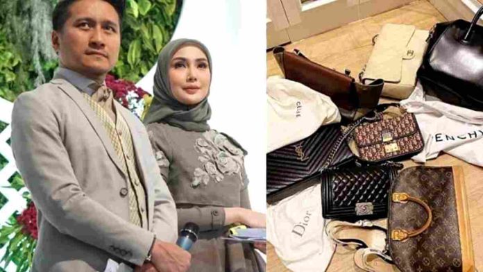 Tas mewah buatan Perancis yang harganya ada yang hingga ratusan juta rupiah, dibuang Arie Untung. Foto: Net/Ist.