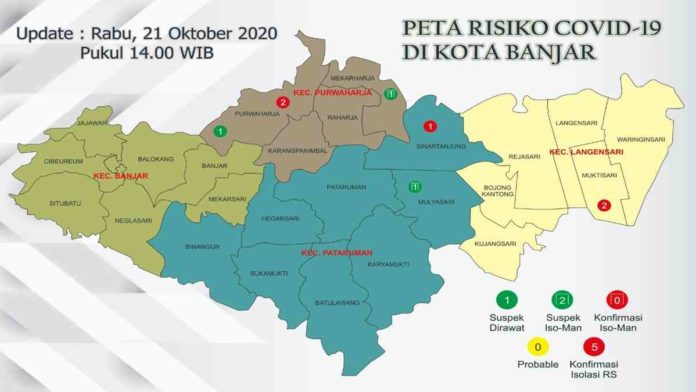Update Corona Kota Banjar 21 Oktober