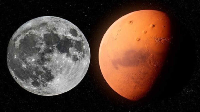 Kembaran Bulan Dekat Mars