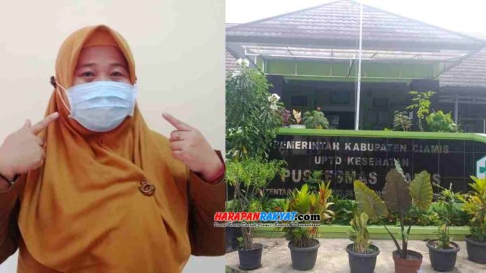 Satu nakes positif Covid-19, layanan di Puskesmas Baregbeg Ciamis ditutup. Foto: Ferry Ramdani/HR.