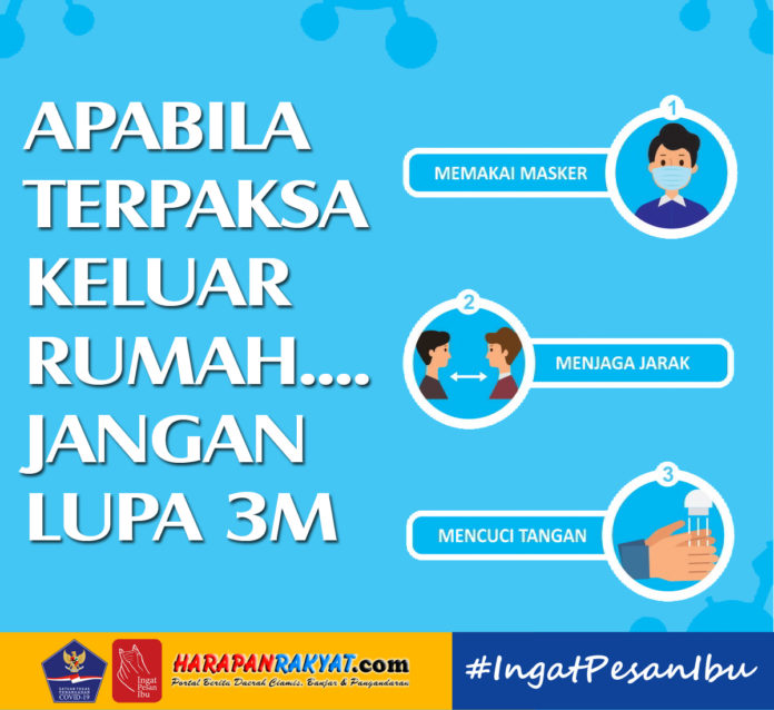 Apabila Terpaksa Keluar Rumah... Jangan Lupa 3M