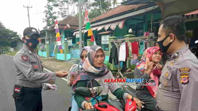 Cegah penyebaran Covid-19 Warga Sukadana Ciamis Diminta Terus Terapkan Prokes 3M